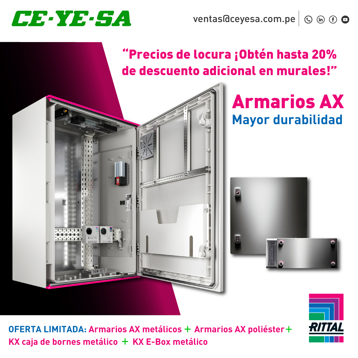 Flyer promoción Rittal-Ceyesa 2021